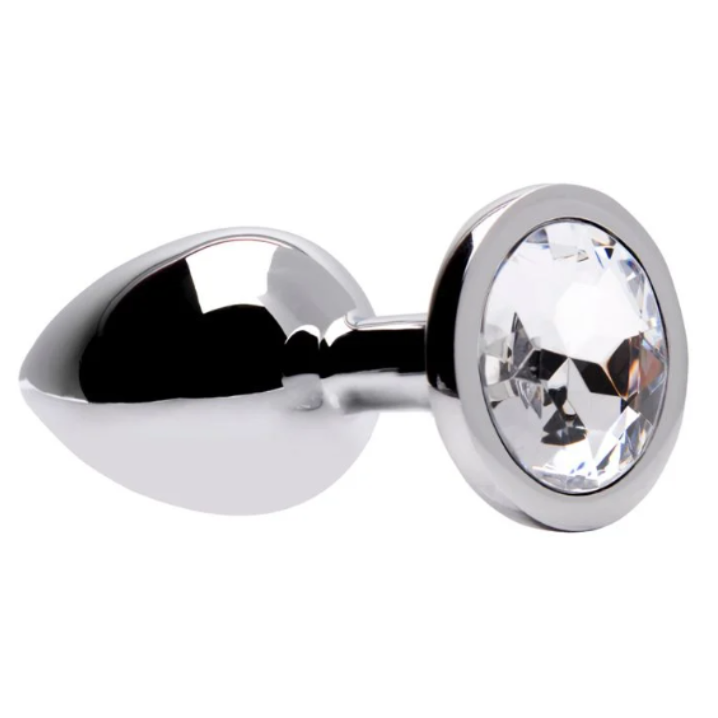 Plug Anal Metal com Pedra G