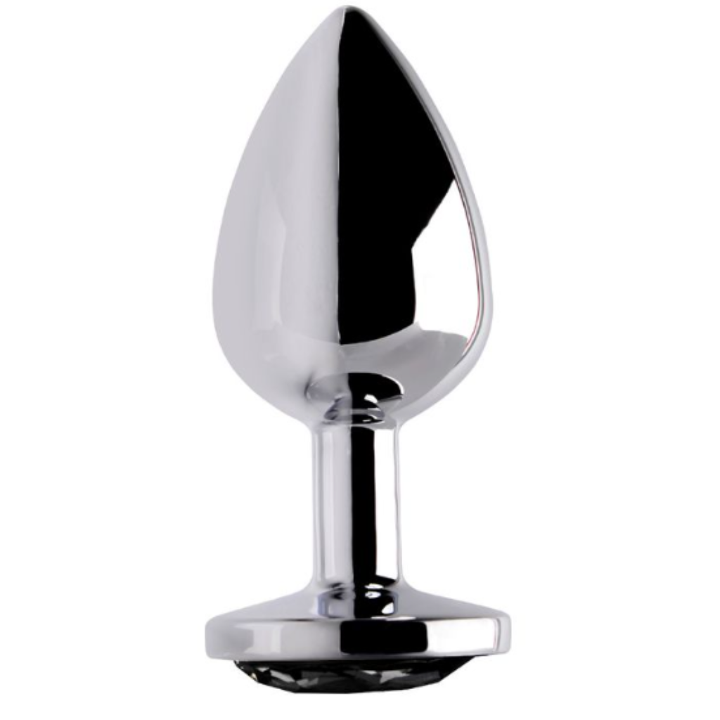 Plug Anal Metal Com Pedra M