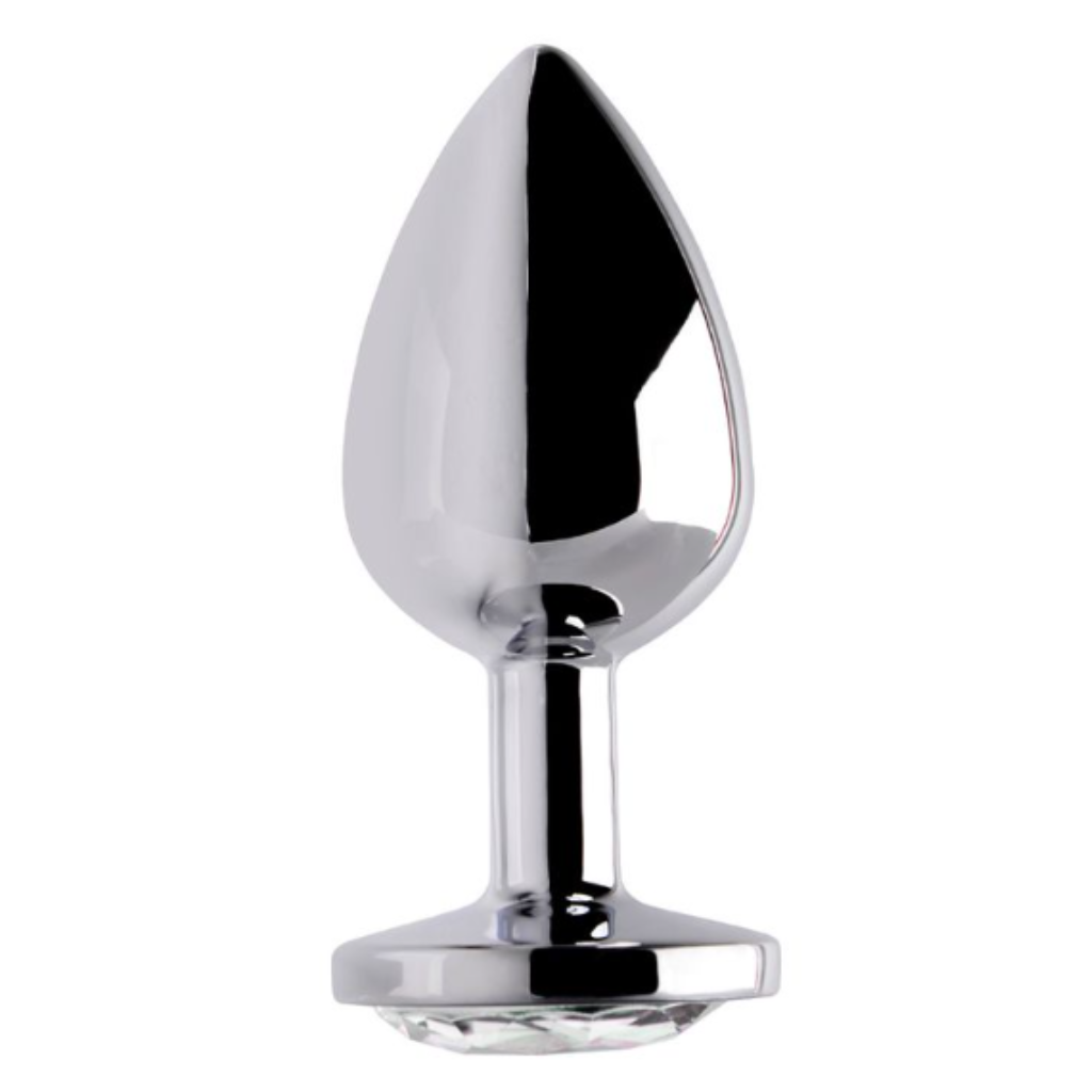 Plug Anal Metal com Pedra G